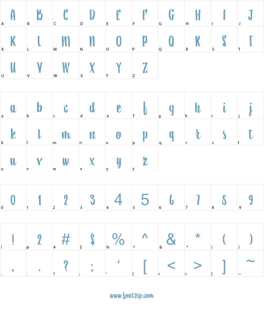 DK Aiguille Font Character